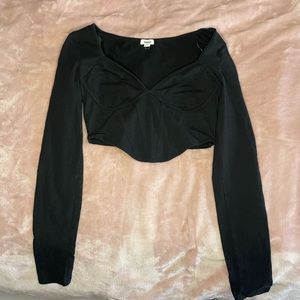 Cropped Long Sleeve Garage Top ♡ Size S